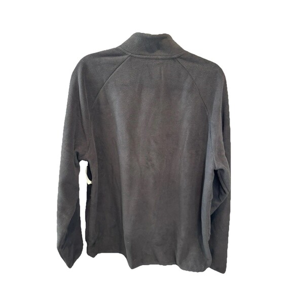 New Men's Tek Gear® Micro Fleece Full-Zip Jacket Black Size L - Picture 3 of 6